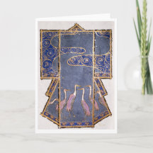 Kimono met kranen en Japans watermotief