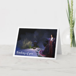 Kimono notecard (change/personalize the text) kaart