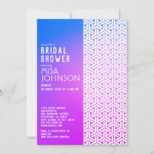 KIMONO patroon   Bruidsuitnodigingen Kaart