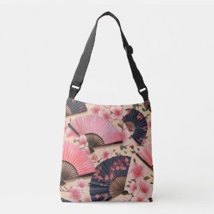 Kimono-patroon geïnspireerd japans weefsel crossbody tas