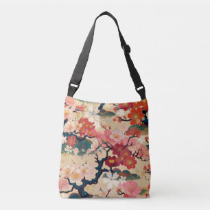 Kimono-patroon geïnspireerd japans weefsel crossbody tas