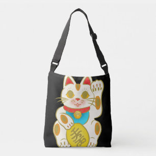 Kimono-patroon geïnspireerd japans weefsel crossbody tas