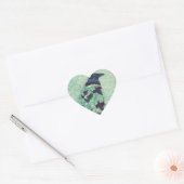 Kimono Raven hart stickers (Envelop)