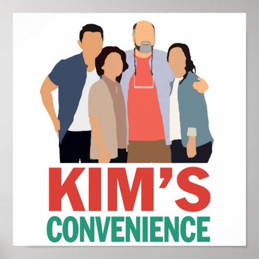 Kims Convenience Simplistic Art Poster (Voorkant)