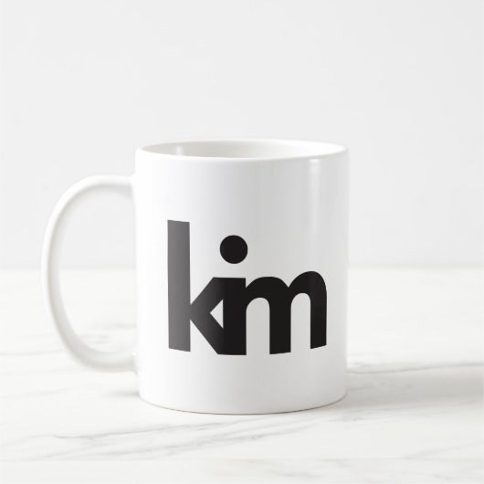 Kim's persoonlijke koffie-mok koffiemok (Links)