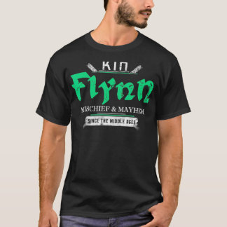 Kin Flynn Mischief and Mayhem Since The Middle Age T-shirt