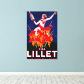 Kina Lillet PosterEurope Canvas Afdruk (Insitu (Houten vloer))