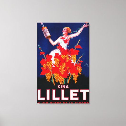 Kina Lillet PosterEurope Canvas Afdruk (Voorkant)