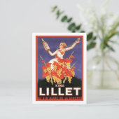 Kina Lillet Vintage Ad Briefkaart (Staand voorkant)