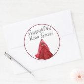 kina ronde sticker (Envelop)