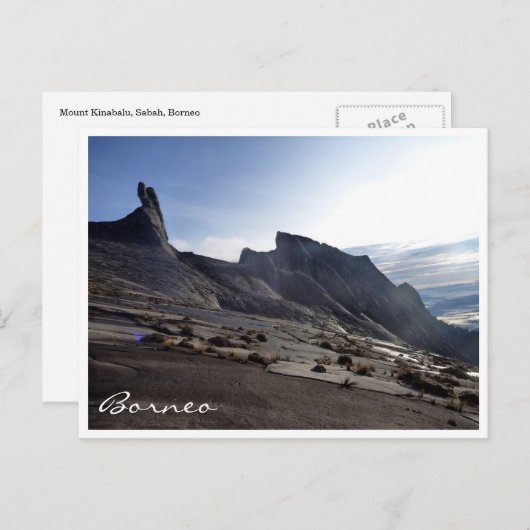 kinabalu borneo uitzicht briefkaart (Voorkant / Achterkant)