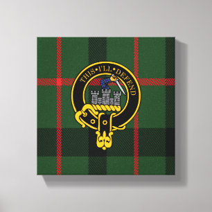 Kincaid Scottish Crest en Tartan Canvas print