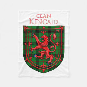 Kincaid Tartan Scottish Play Lion Rampant Fleece Deken