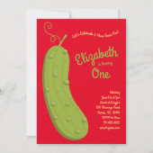 Kind 1e verjaardag Voedsel Kaart (Voorkant)