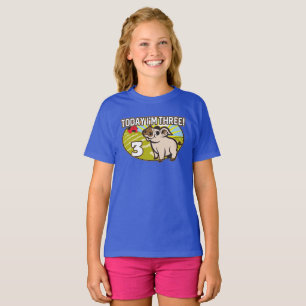 Kind 3 jarig vandaag ben ik 3! Schattige varken T-shirt