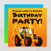 Kind Aangepaste constructiepartij Geel deeg Kaart (Voorkant / Achterkant)