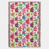 kind achtergrond retro - olifant deken (Voorkant Verticaal)