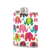 kind achtergrond retro - olifant heupfles (Links)