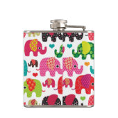 kind achtergrond retro - olifant heupfles (Achterkant)