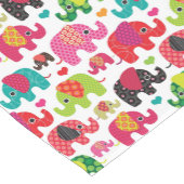 kind achtergrond retro - olifant korte tafelloper (Hoek)