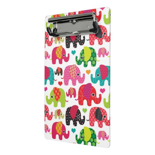 kind achtergrond retro - olifant mini klembord (Angled2)