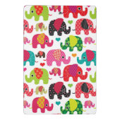 kind achtergrond retro - olifant mini klembord (Achterkant)