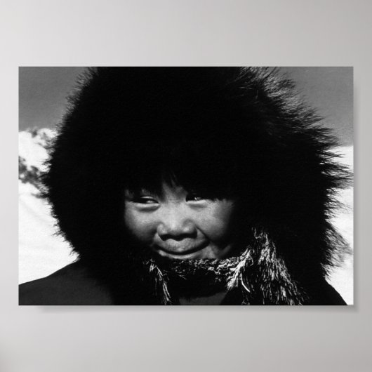 kind Alaska eskimo Poster (Voorkant)