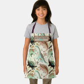 Kind Apron - Dino (blauw, groen, bruin) Schort (Insitu)