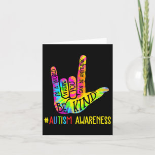 Kind Asl Liefde Gebarentaal Hand Autisme Bewustzij Kaart