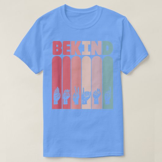 Kind Asl Sign Language Deaf Interpreter 2 T-shirt (Design voorkant)