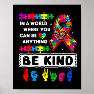 Kind Autisme Bewustzijn Vraag Moeder Leraar Vriend Poster