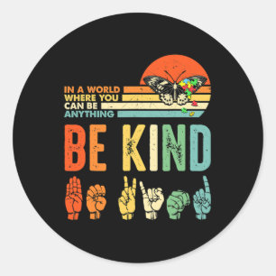 Kind Autisme Bewustzijn Vraag Moeder Leraar Vriend Ronde Sticker