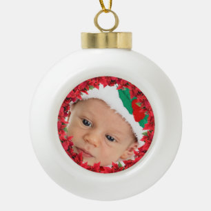 Kind/Baby Foto van keramische bal Ornament