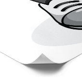 Kind Baseball spelen Poster (Hoek)