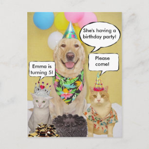 Kind BD Briefkaart Uitnodiging
