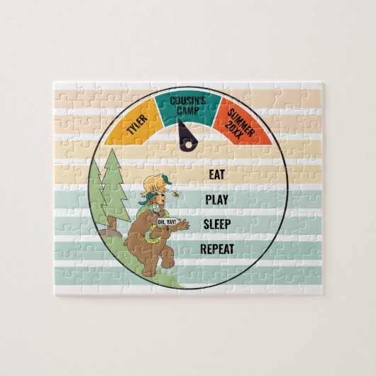 Kind Beer Snake Owl Zomerkamp Legpuzzel (Horizontaal)