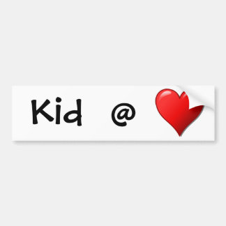 Kind bij hart bumpersticker