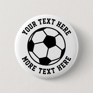 Kind Birthday feest feest voetbal Ronde Button 5,7 Cm