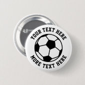 Kind Birthday feest feest voetbal Ronde Button 5,7 Cm (Voorkant /achterkant)