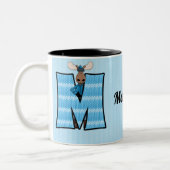 Kind Blue Moose Monogram "M" Mok (Links)