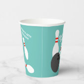 Kind bowling Verjaardagsfeestje op maat gemaakte p Papieren Bekers (Rechts)