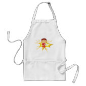 Kind Boxer in rode handschoenen en korte broek Standaard Schort (Voorkant)