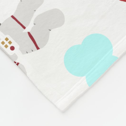 Kind Buitenruimte en astronaut patroon Fleece Deken (Hoek)