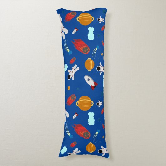 Kind Buitenruimte en astronaut patroon Lichaamskussen (Voorkant Verticaal)