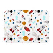 Kind Buitenruimte en astronaut patroon Magneet (Horizontaal)