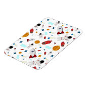 Kind Buitenruimte en astronaut patroon Magneet (Linkerzijde)