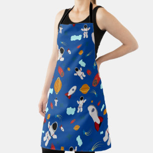 Kind Buitenruimte en astronaut patroon Schort