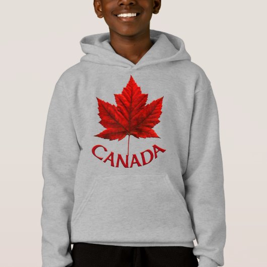 Kind Canada Flag Hoodie Maple Leaf Kind Hoodie (Voorkant)