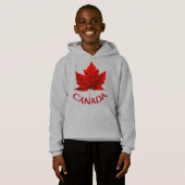 Kind Canada Flag Hoodie Maple Leaf Kind Hoodie (Voorkant volledig)