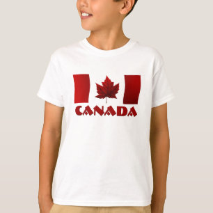 Kind Canada Flag Ringer Maple Leaf Kind T-Shirt